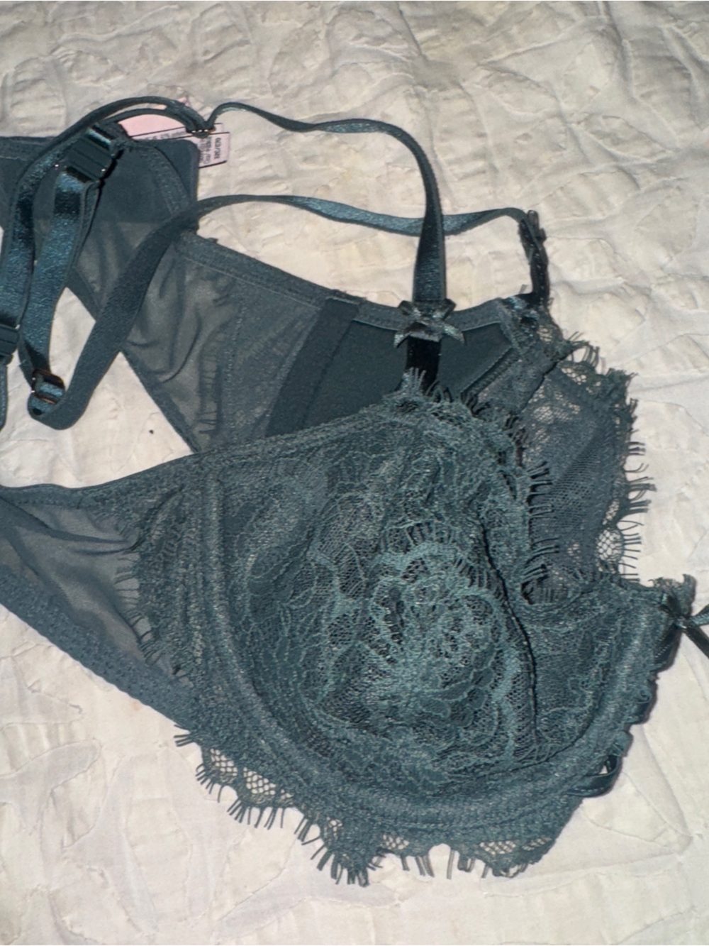 Victoria's Secret Lace Bralette in Teal